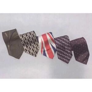 Lot Of 5 Tie Bundle Mens Neckties Pierre Cardin. The Tie Studio London, Van...